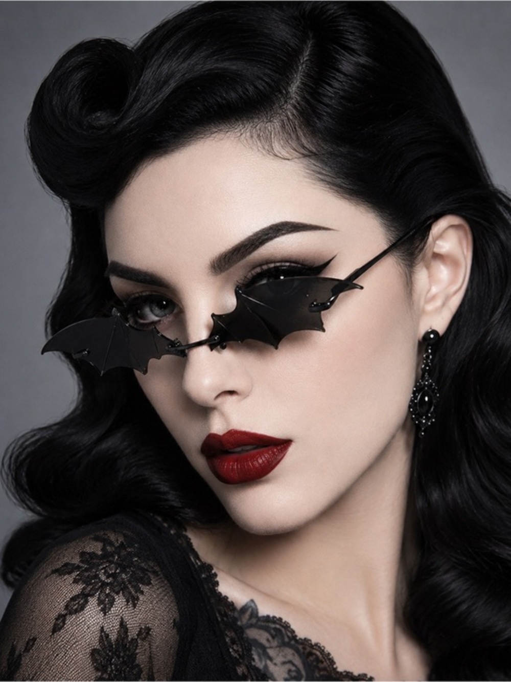 Halloween Bat Wings Costume Glasses - Picture 9 of 9